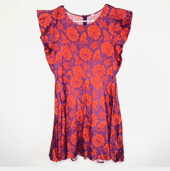 Free People Electric Posie Floral Mini Dress m24 - Picture 4 of 8